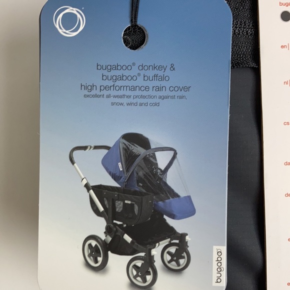 Bugaboo Donkey & Bugaboo Buffalo High Performance Rain Cover, Black, NWT - Picture 6 of 15